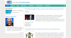 Desktop Screenshot of forourgrandchildren.ca